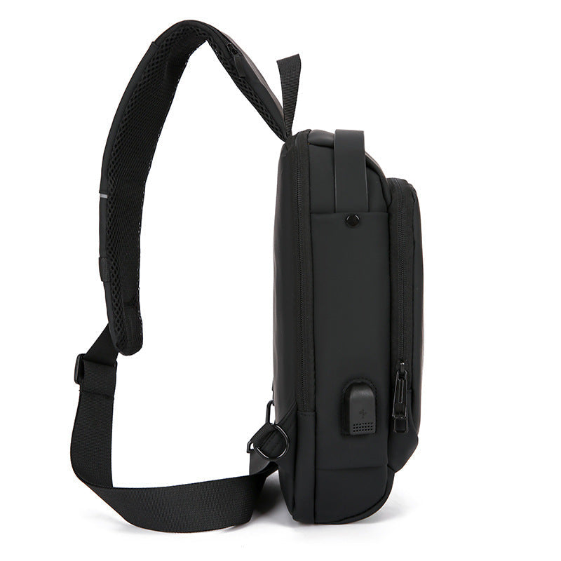 Crossbody Sling Bag with Padded Strap and Multiple Compartments, Weather Resistant