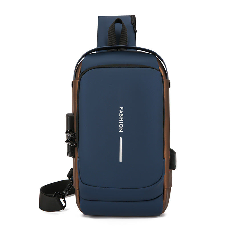 Crossbody Sling Bag with Padded Strap and Multiple Compartments, Weather Resistant
