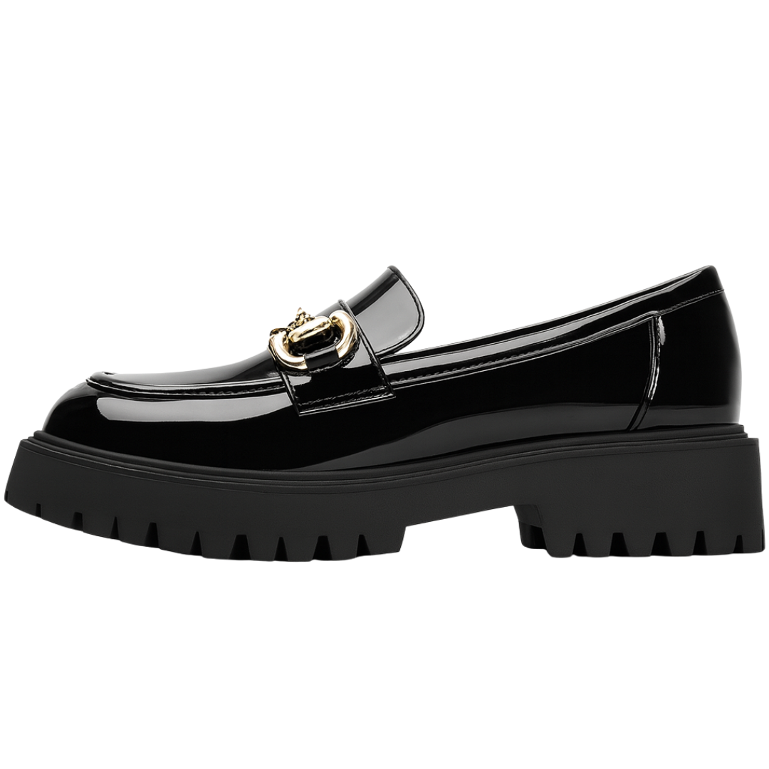 Platform Loafers with Memory Foam Insole and Grip Sole