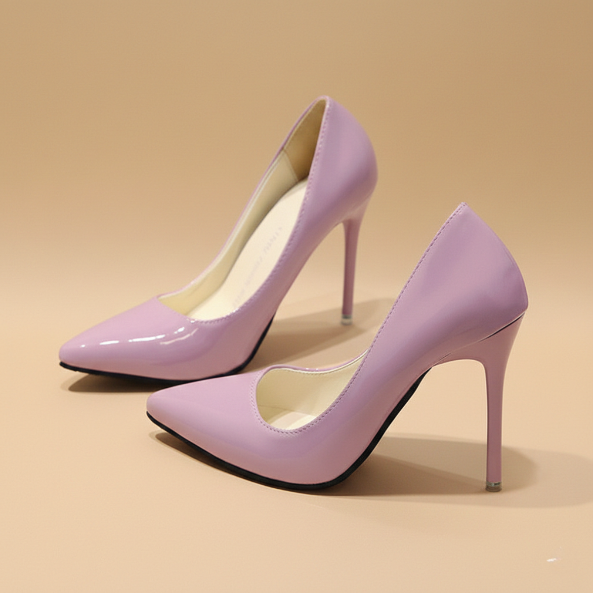 Women’s Pointed-Toe High Heel Pumps with Slim Heel and Closed Back