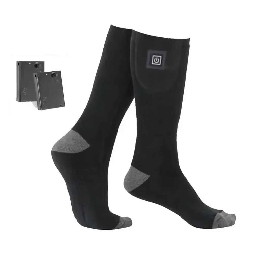 Rechargeable Winter Socks with Forefoot Heating and Cushioned Sole
