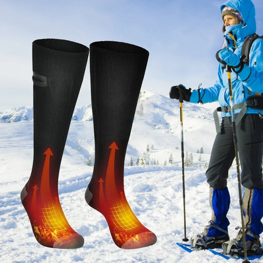 Heated Socks with Rechargeable 4000 mAh Battery and Full Sole Coverage, Three Heat Settings