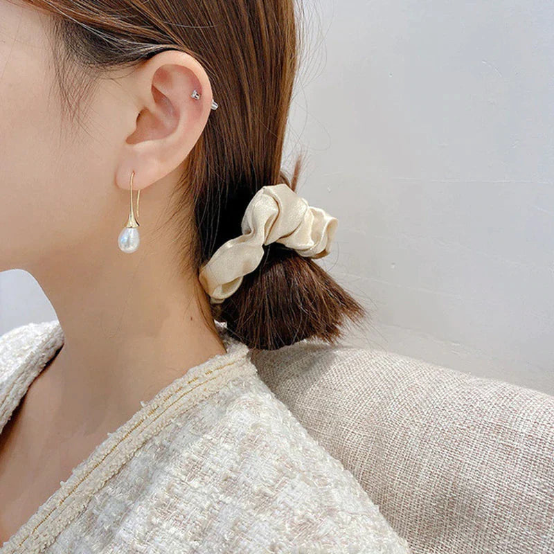 Women's Pearl Drop Hook Earrings - Teardrop Dangle Style