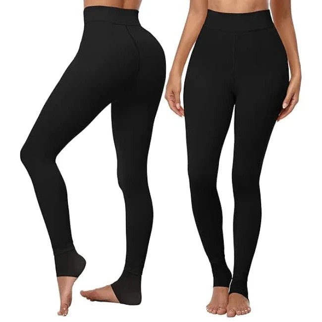 High Waist Fleece Lined Leggings with Four Way Stretch and Breathable Lining