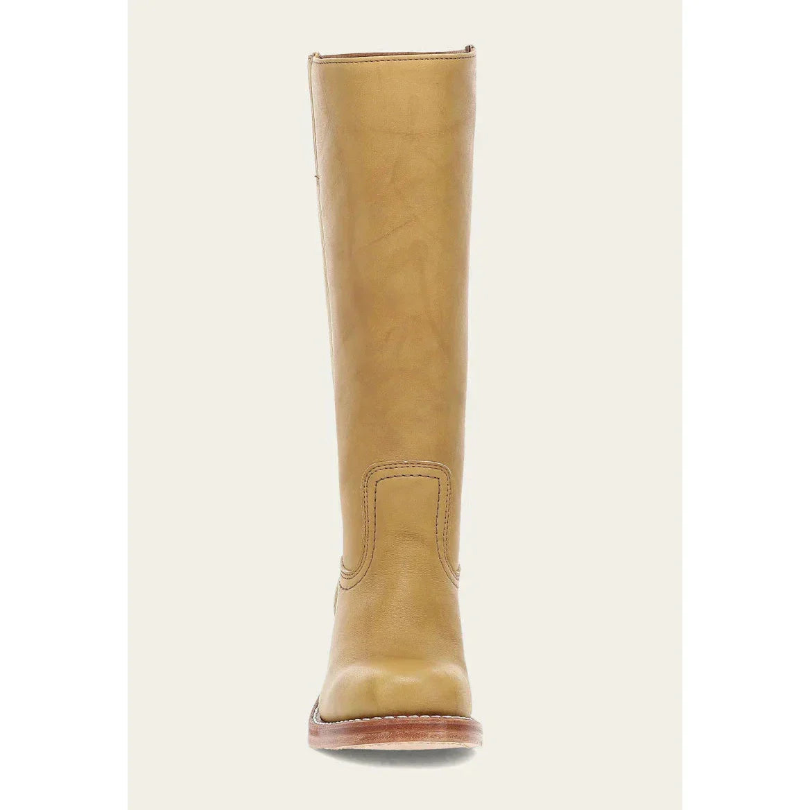 Western Inspired Knee High Boots - Block Heel Pull On Cowboy Style Shoes