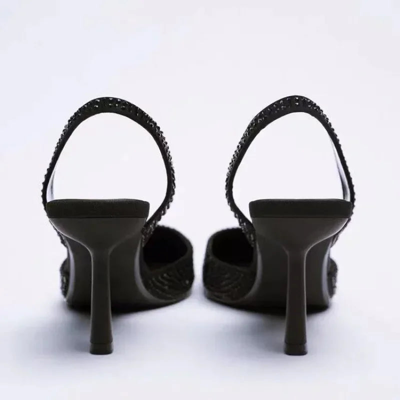 Women’s Pointed Toe Slingback Heels with High Stiletto and Elegant Evening Silhouette
