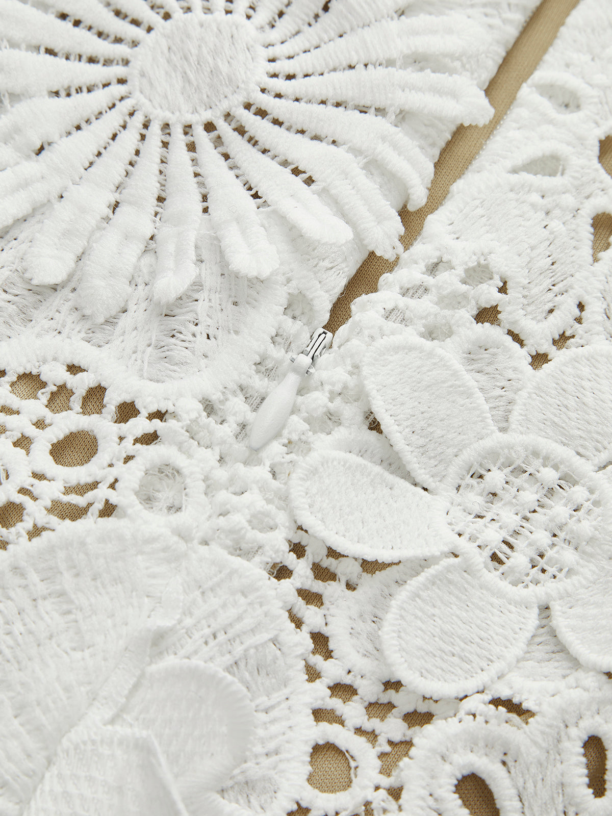 Embroidered Lace Crop Top and Midi Skirt Set for Weddings
