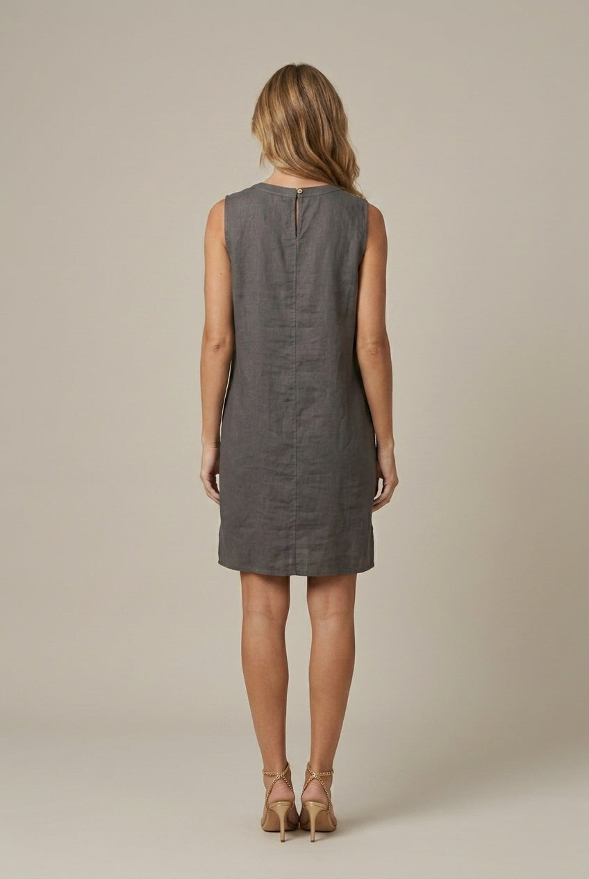 Women's Mini Dress Sleeveless V-Neck