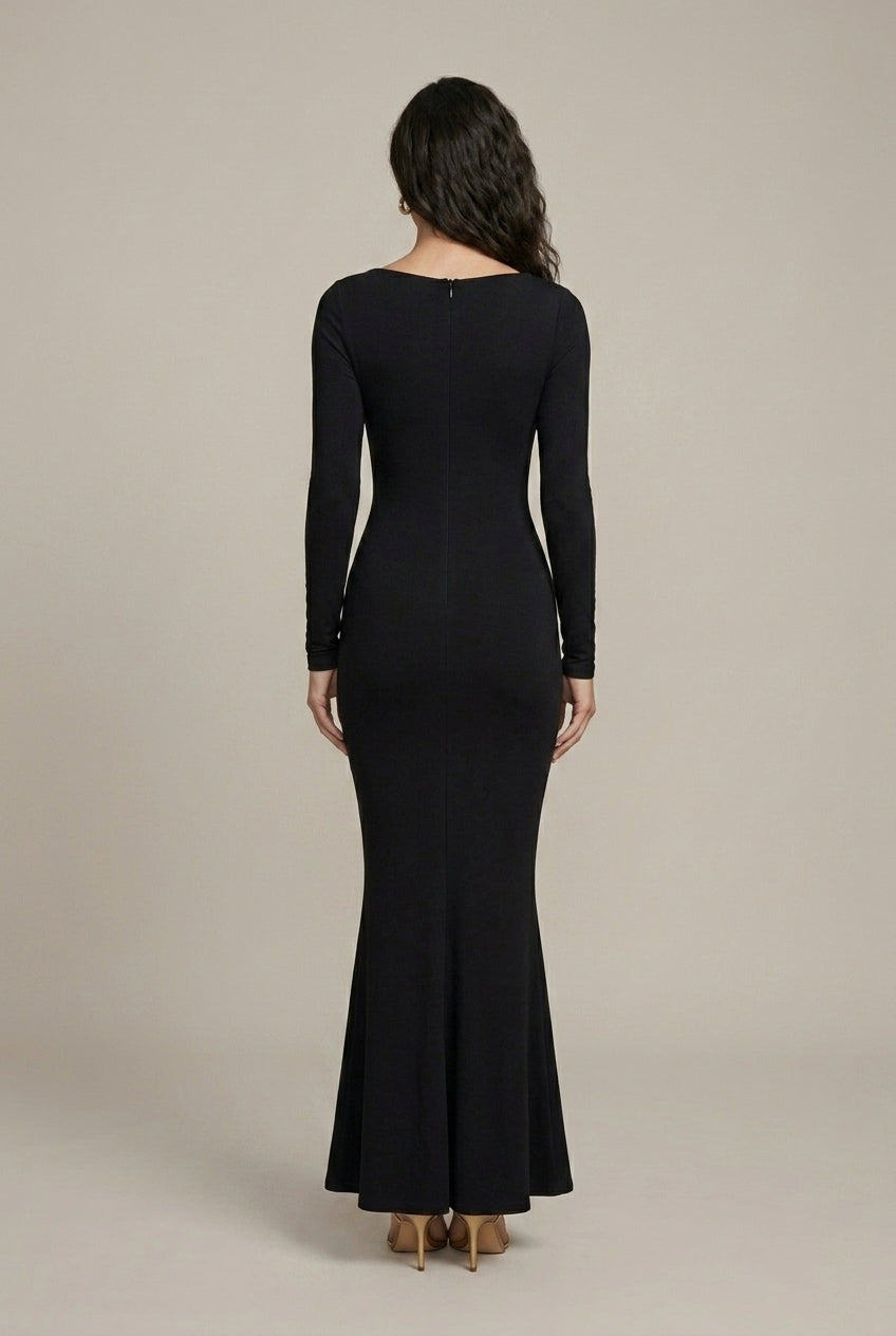 Women's Bodycon Ribbed Knit Maxi Dress - Sleeveless & Long Sleeve
