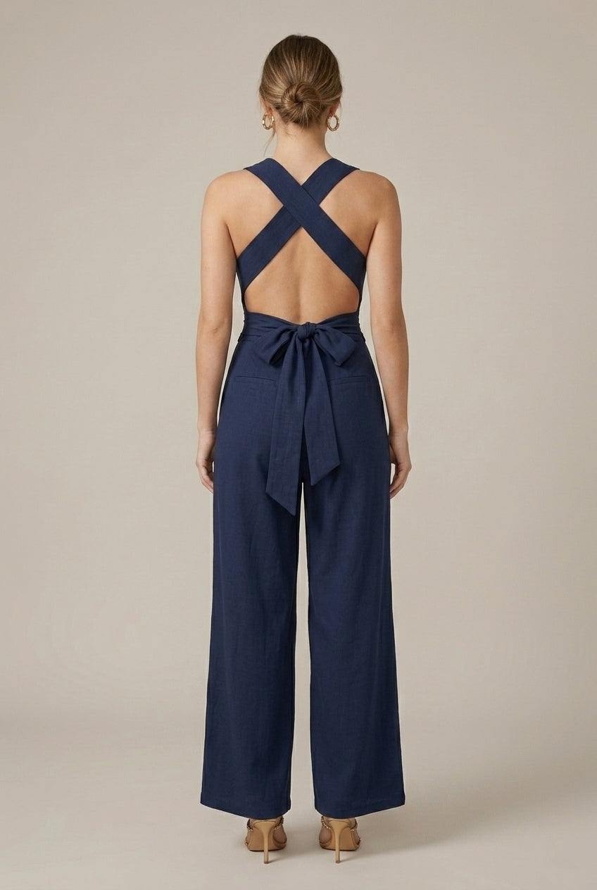 Women's Jumpsuit Sleeveless Ring Strap Style