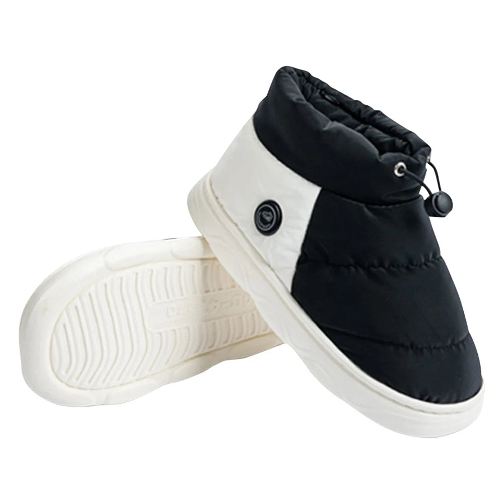 Heated Booties with USB Power Bank Compatibility and Textured Grip Soles