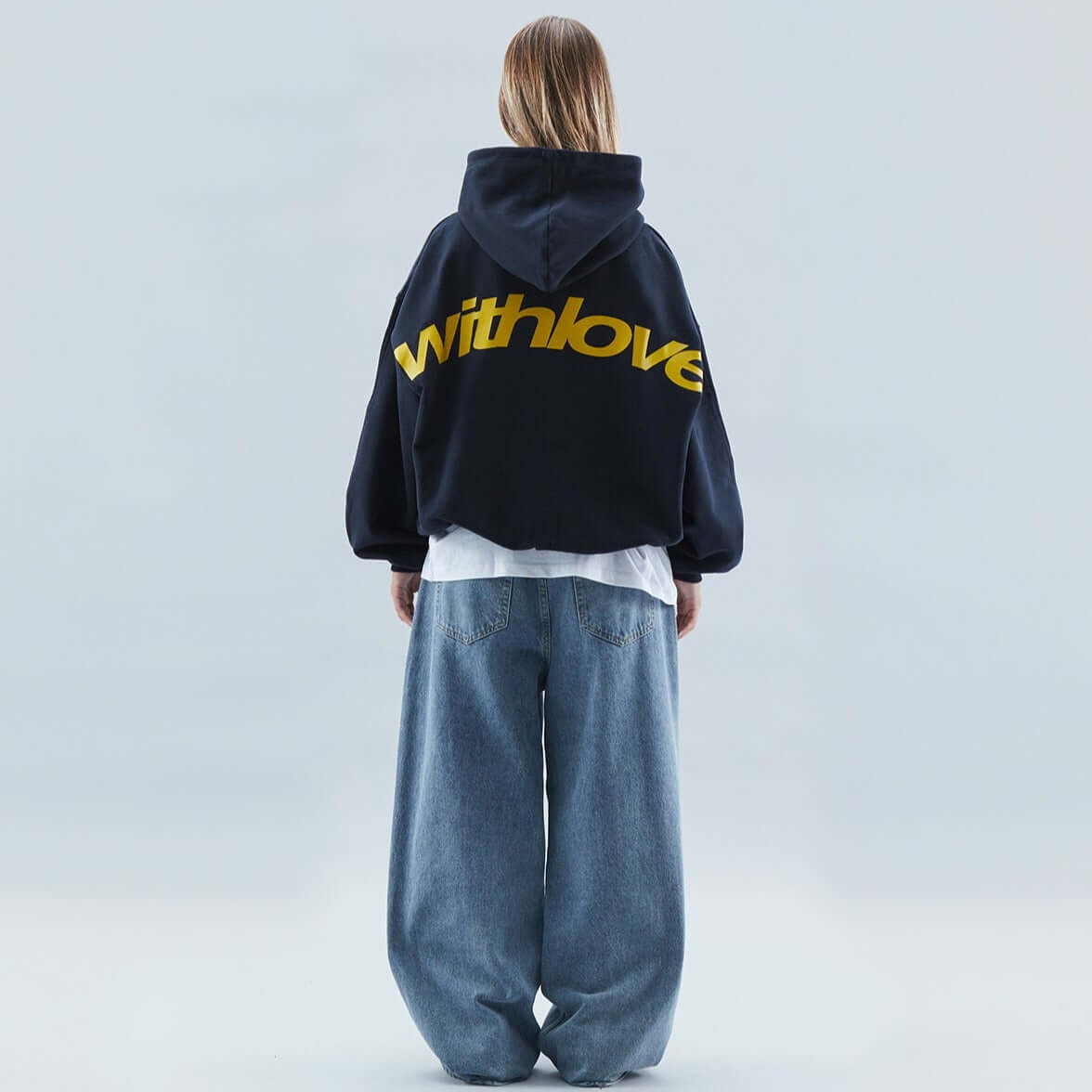 Oversized Pullover Hoodie with Extended Body Length and Full Coverage Sleeves