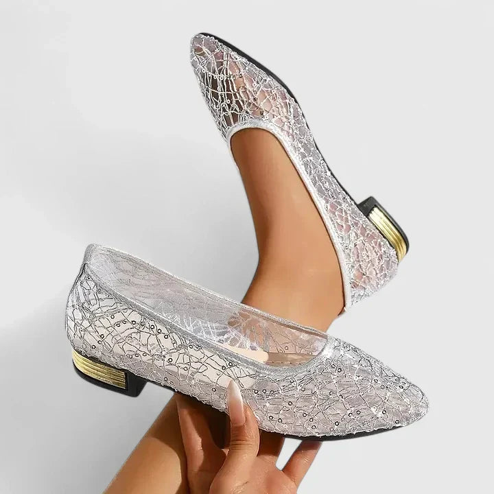 Women's Lace Flats Orthopedic Pointed Toe