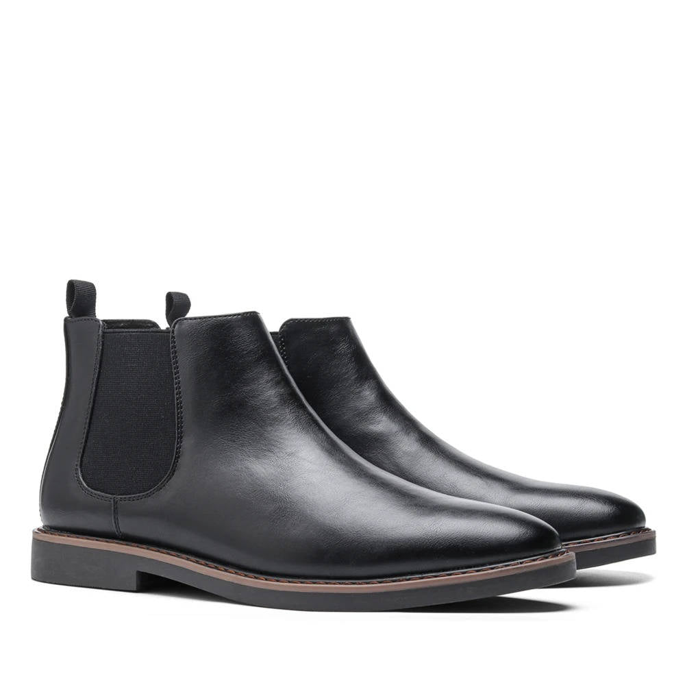 Men's Chelsea Boots with Elastic Side Panels and EVA Cushioned Sole