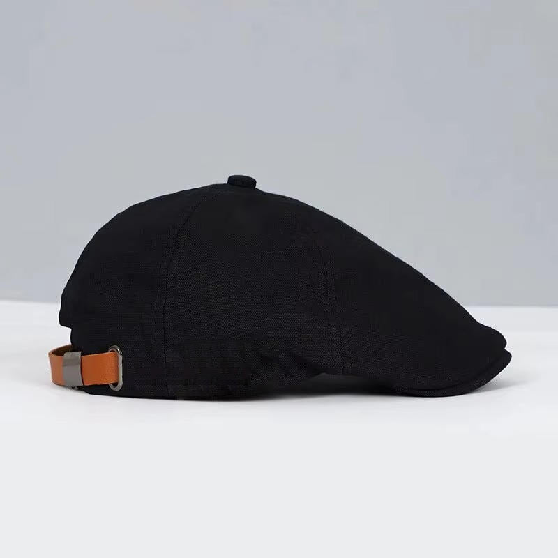 Structured Flat Cap with Sweat Absorbing Band and Reversible Wear Options