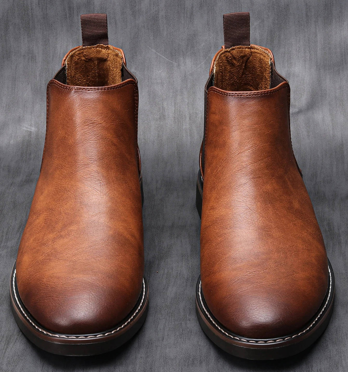 Men's Chelsea Boots with Elastic Side Panels and EVA Cushioned Sole