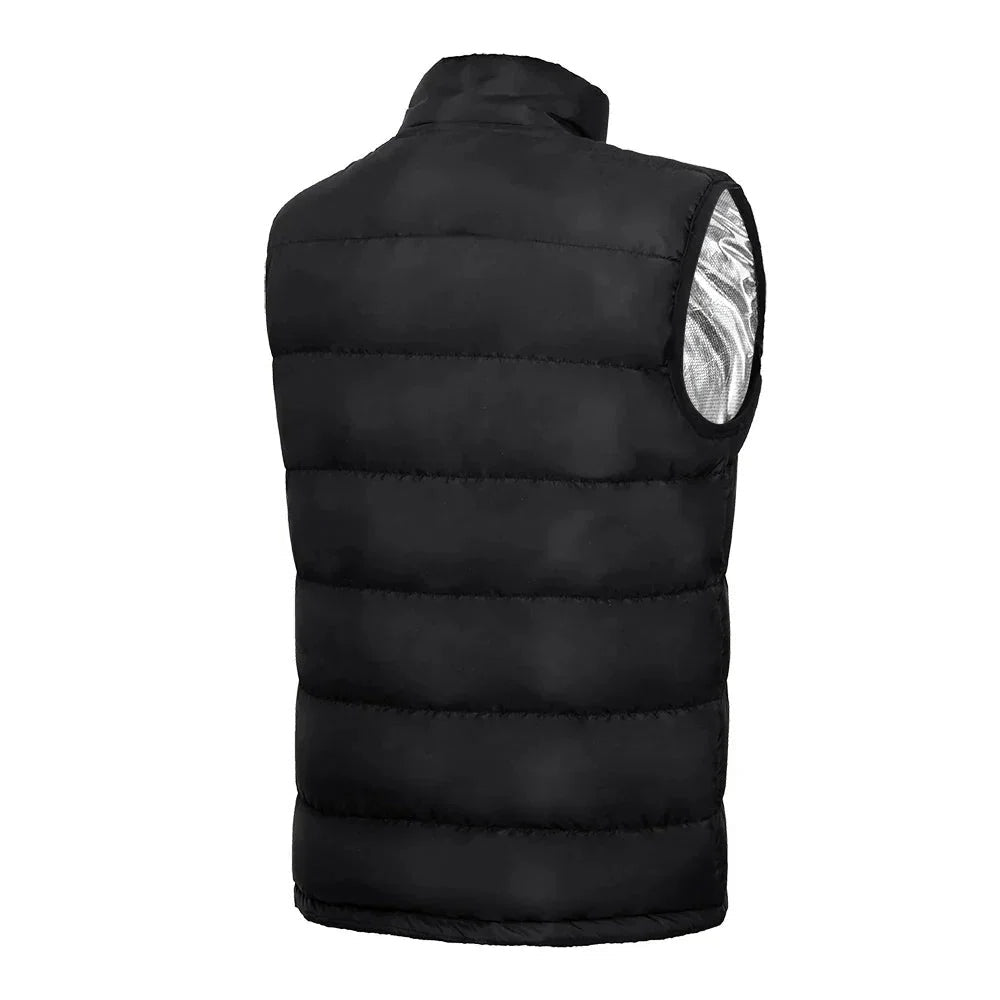 Heated Vest with 9-Zone Coverage and 3-Level Temperature Control for Winter Sports