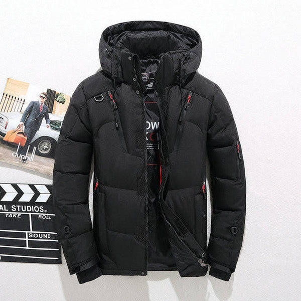 Hooded Zip Jacket with Removable Snap Hood and Thick Polyester, Wind Protection