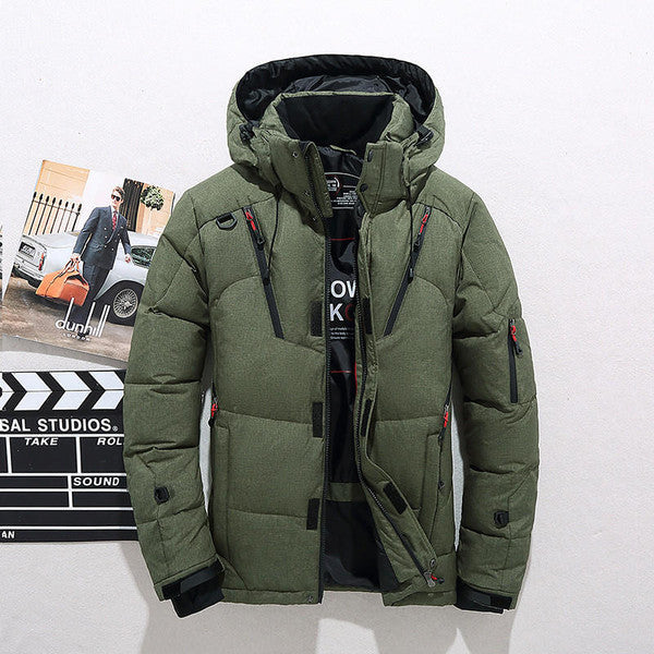 Hooded Zip Jacket with Removable Snap Hood and Thick Polyester, Wind Protection