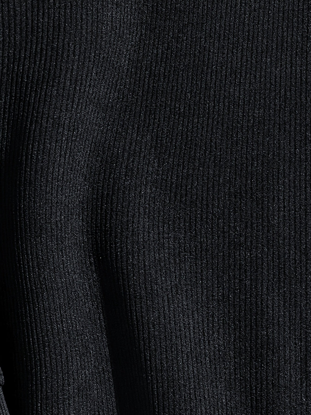 Crewneck Sweatshirt with Sewn-in Layered Collar and Ribbed Fabric