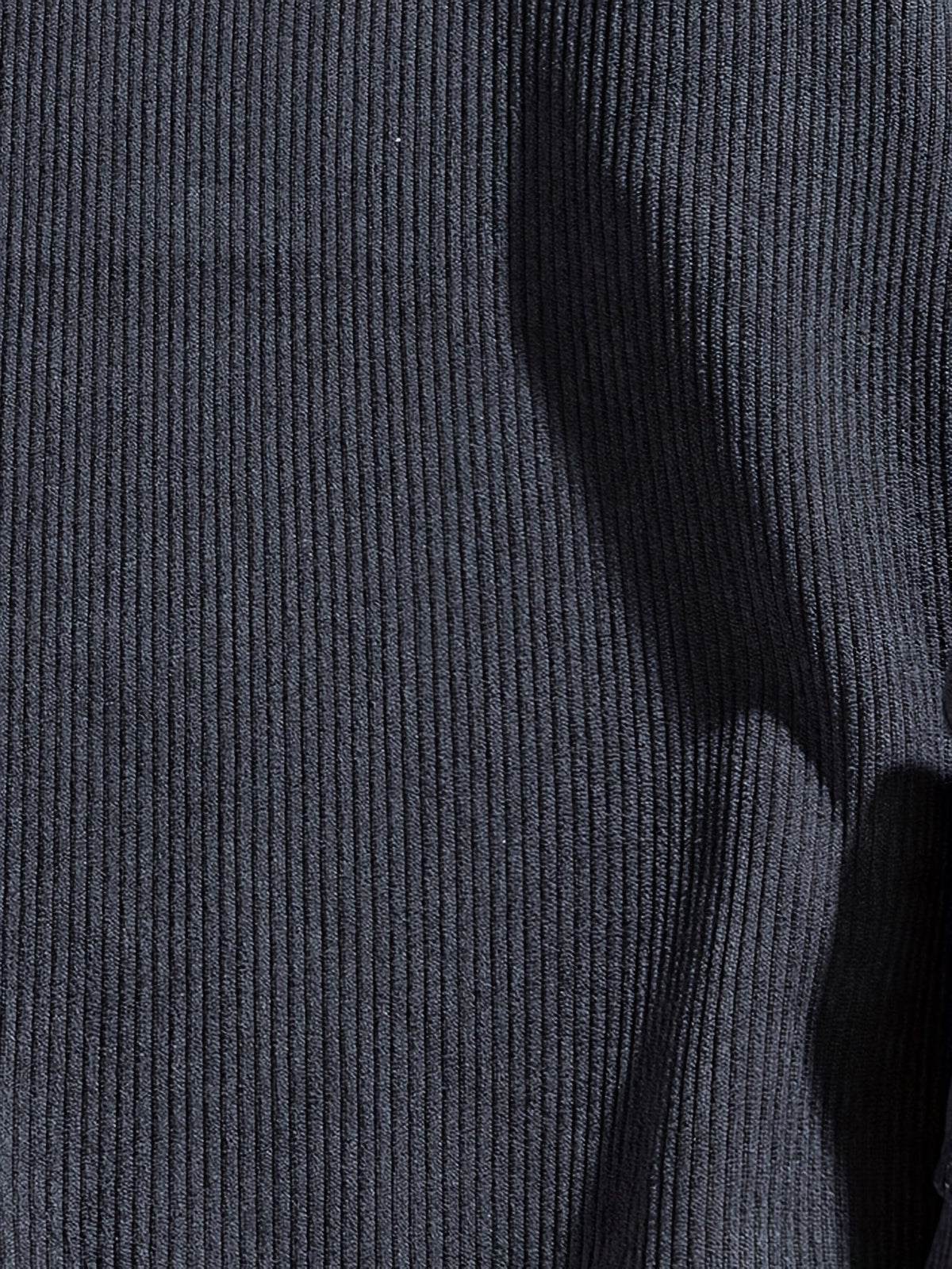 Crewneck Sweatshirt with Sewn-in Layered Collar and Ribbed Fabric