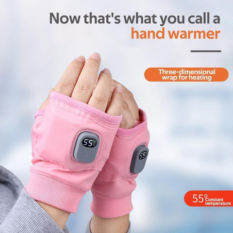 Heated Gloves with Three Temperature Settings and Fast Charging Cable