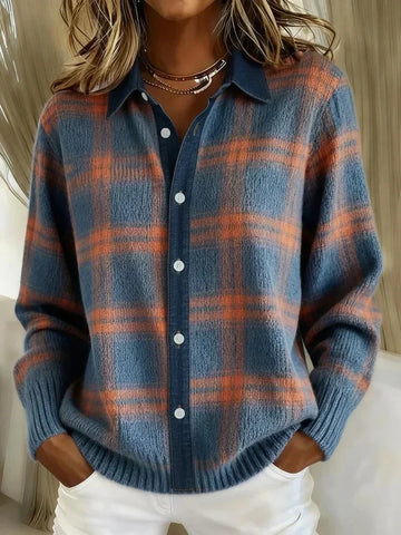 Longline Cardigan with Button Front Closure and Relaxed Fit for Layering