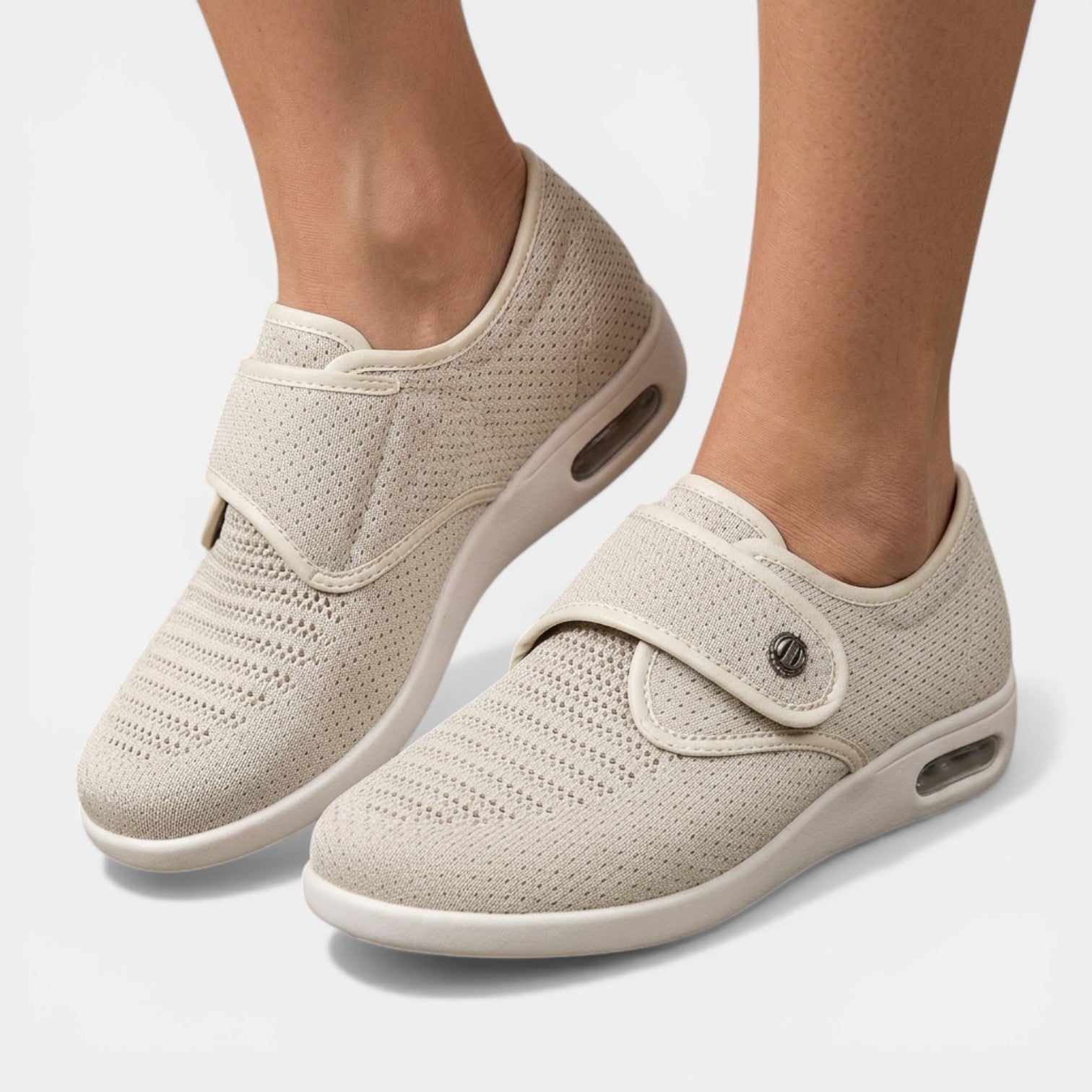 Women's Orthopedic Sneakers Knit Velcro Strap Breathable
