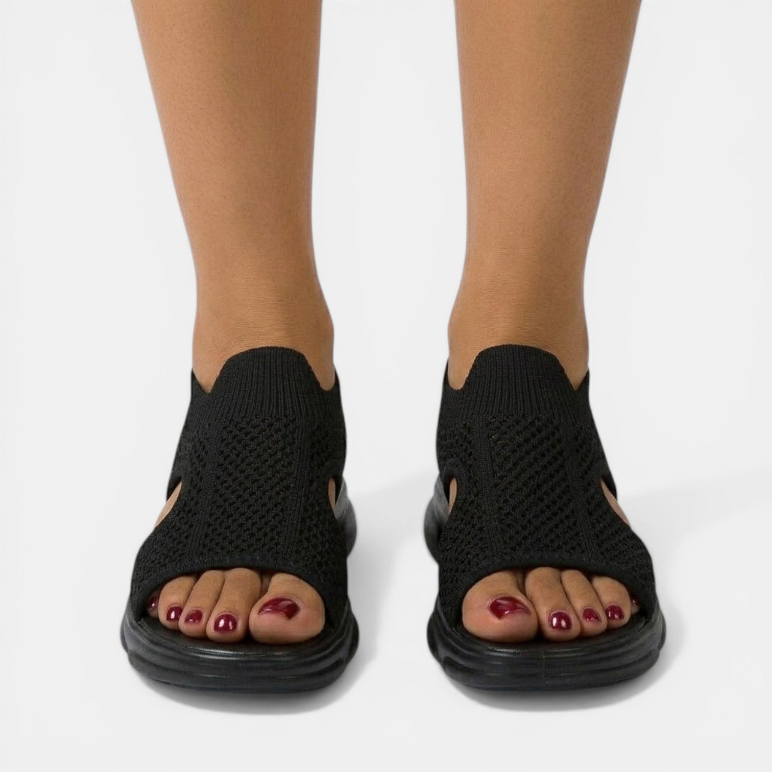 Women's Orthopedic Sandals Knit Platform Slingback