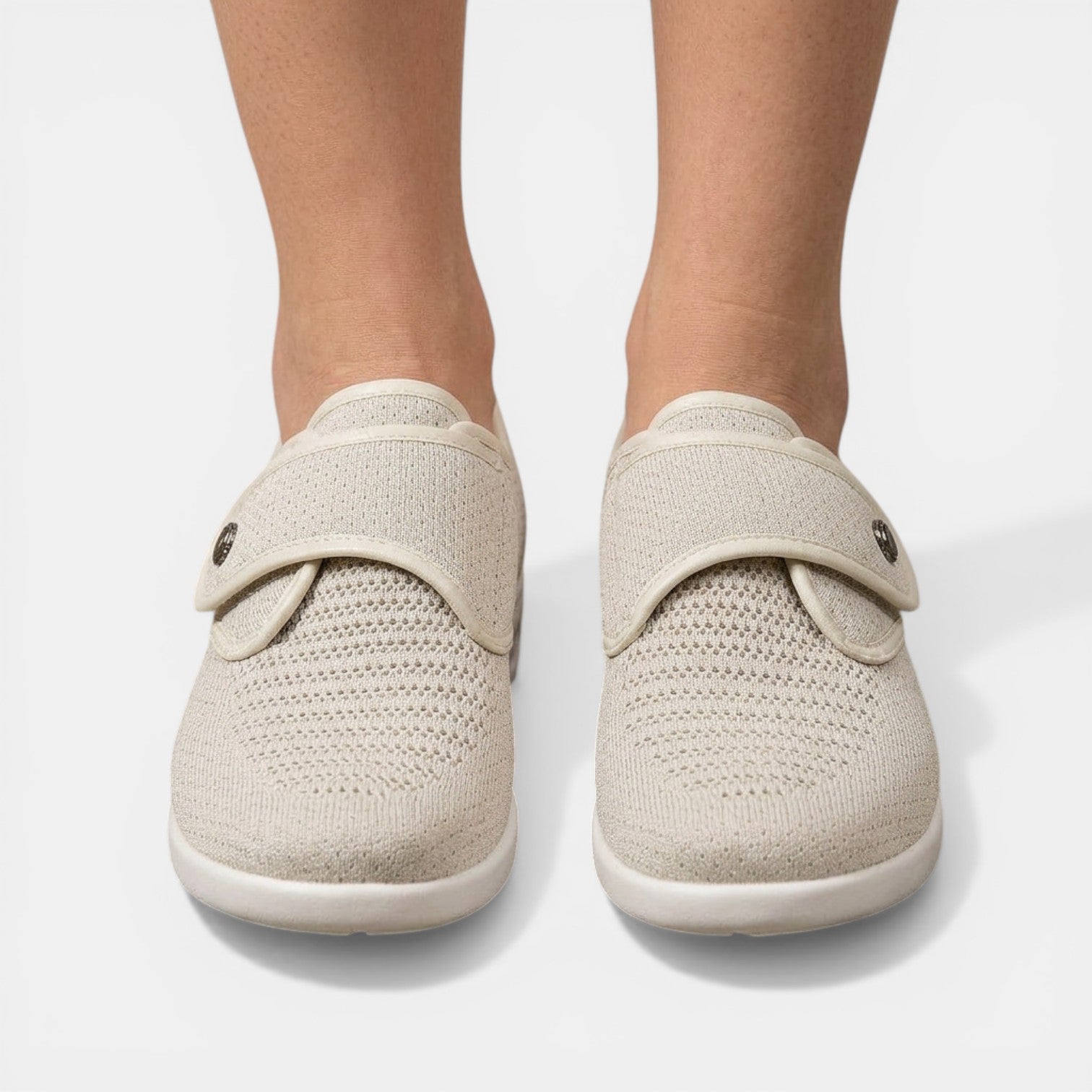 Women's Orthopedic Sneakers Knit Velcro Strap Breathable