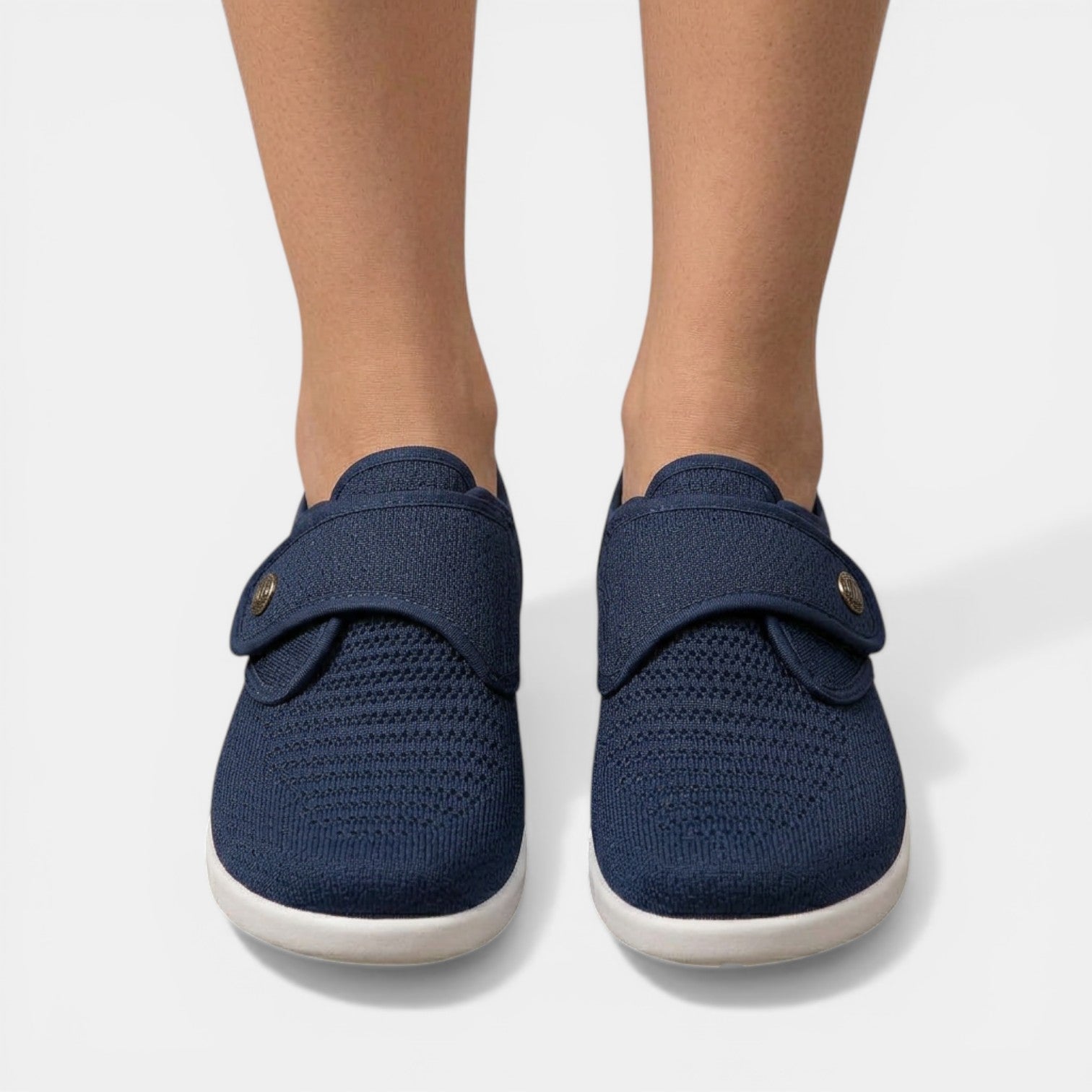 Women's Orthopedic Sneakers Knit Velcro Strap Breathable