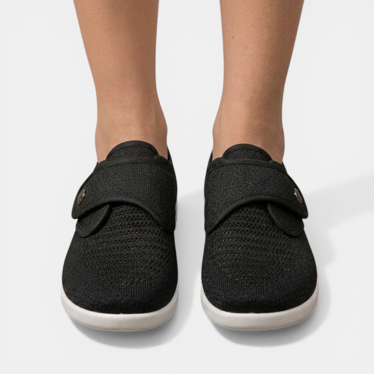 Women's Orthopedic Sneakers Knit Velcro Strap Breathable