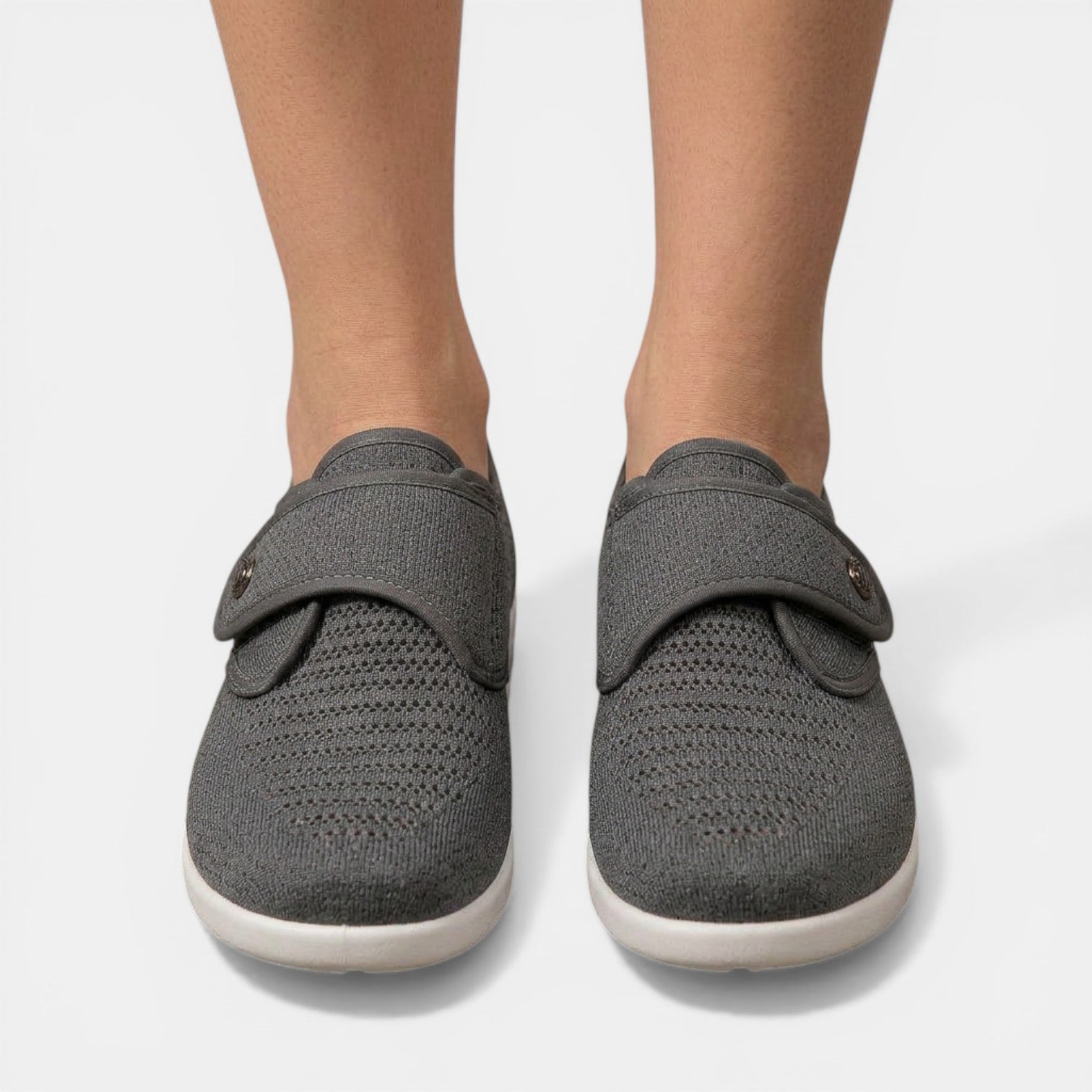 Women's Orthopedic Sneakers Knit Velcro Strap Breathable