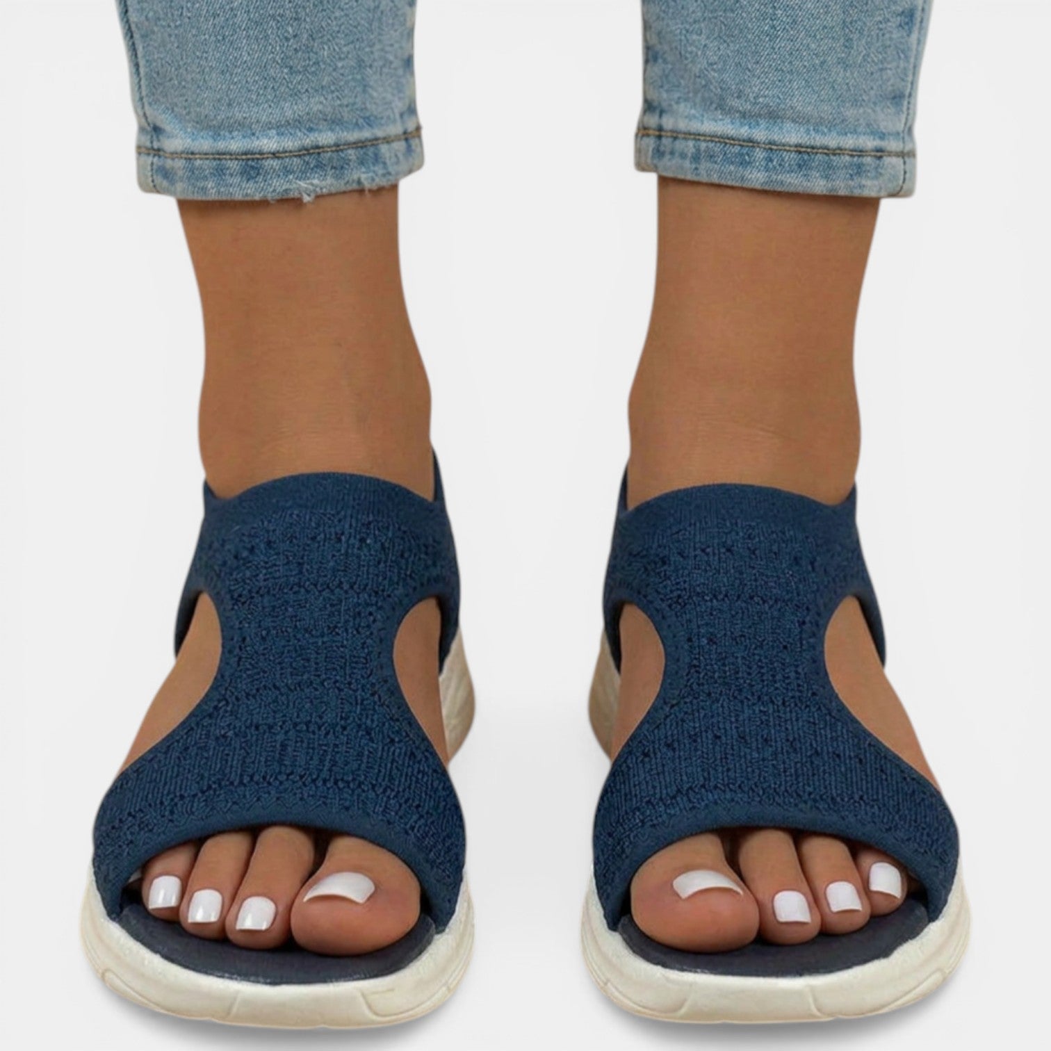 Women's Orthopedic Sandals Knit Platform Slip-On