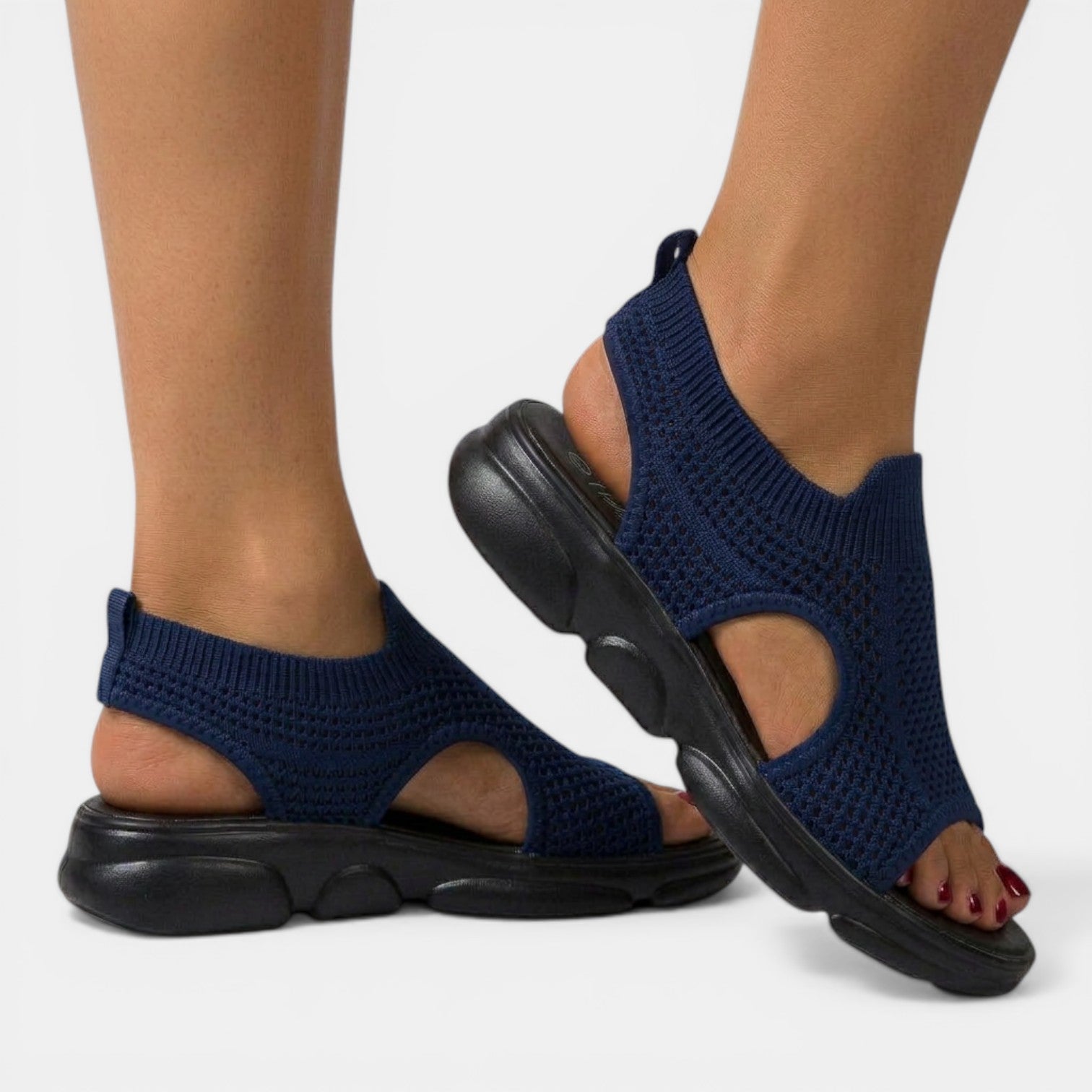 Women's Orthopedic Sandals Knit Platform Slingback