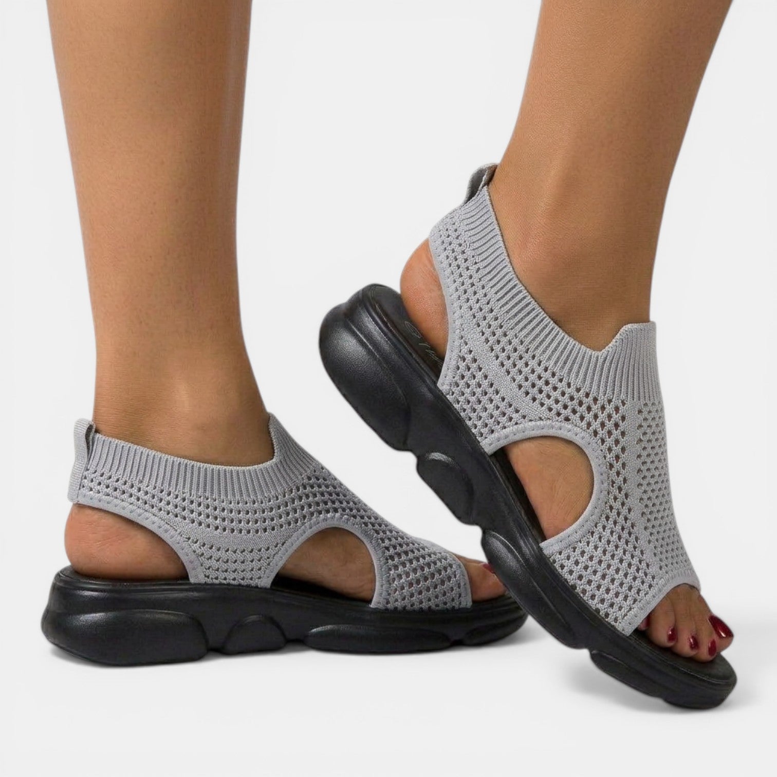 Women's Orthopedic Sandals Knit Platform Slingback