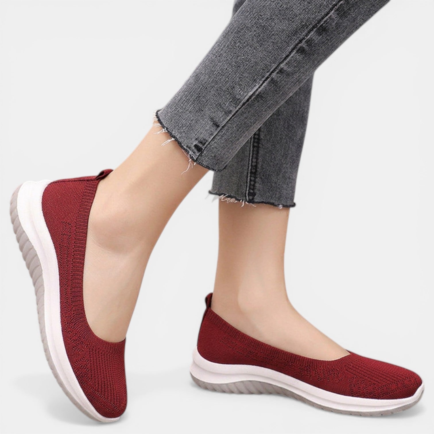 Women's Orthopedic Sneakers Knit Slip-On Breathable