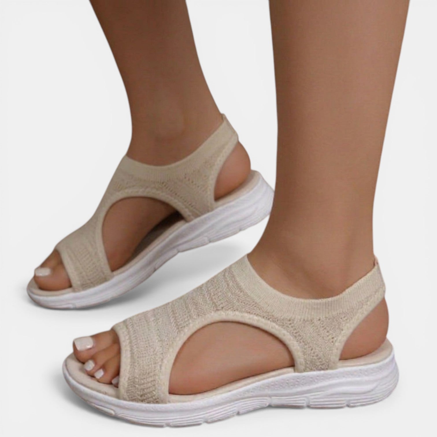 Women's Orthopedic Sandals Knit Platform Slip-On