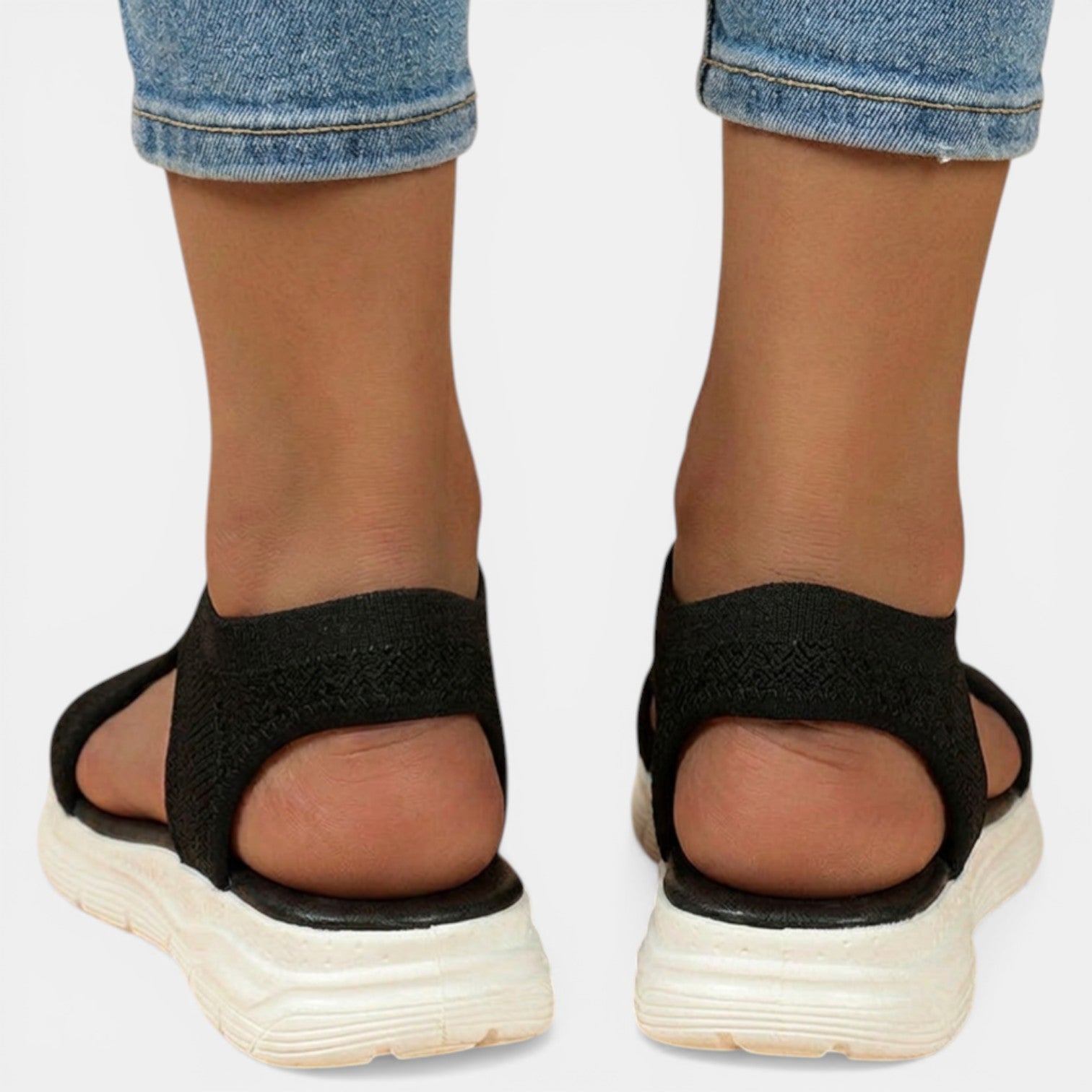 Women's Orthopedic Sandals Knit Platform Slip-On