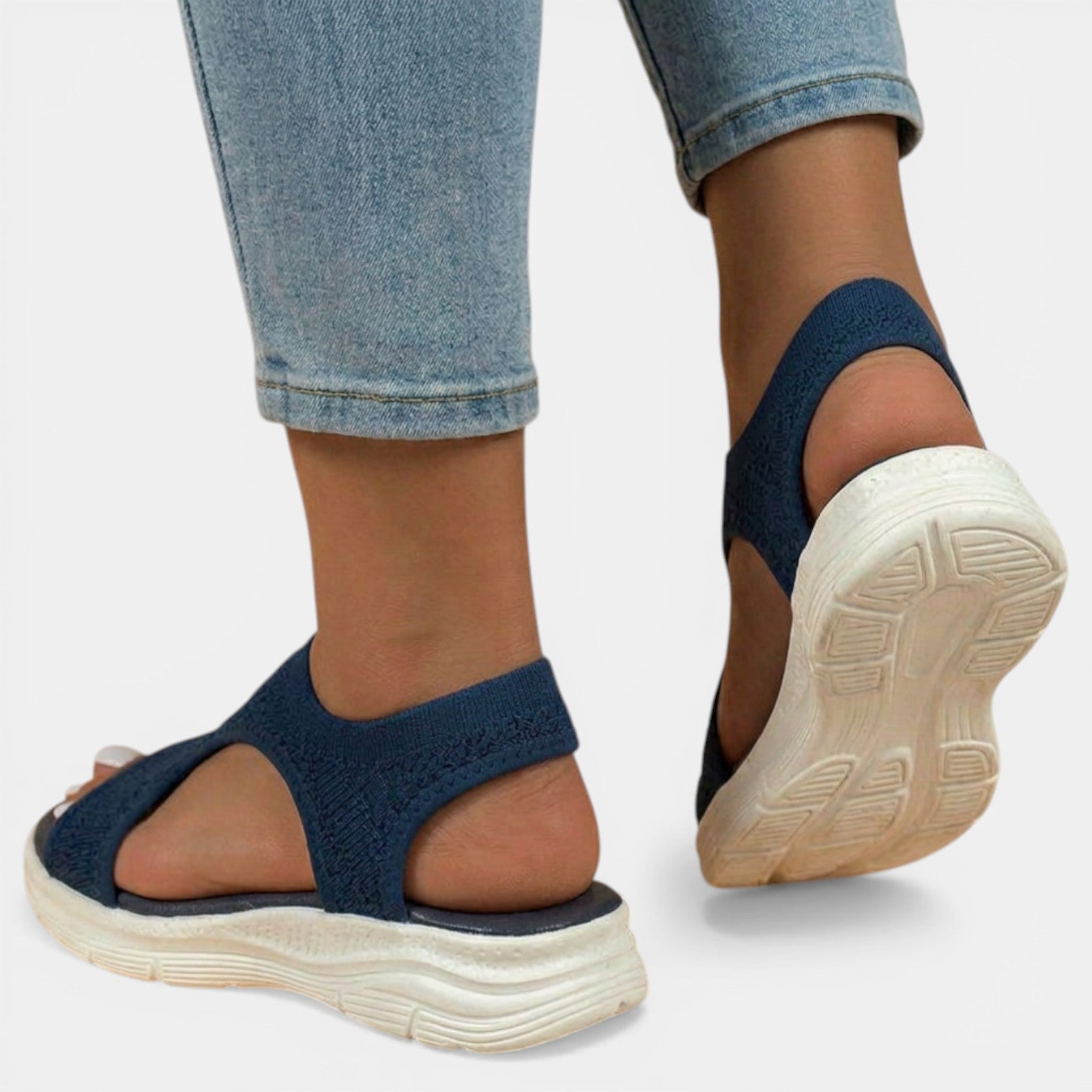 Women's Orthopedic Sandals Knit Platform Slip-On