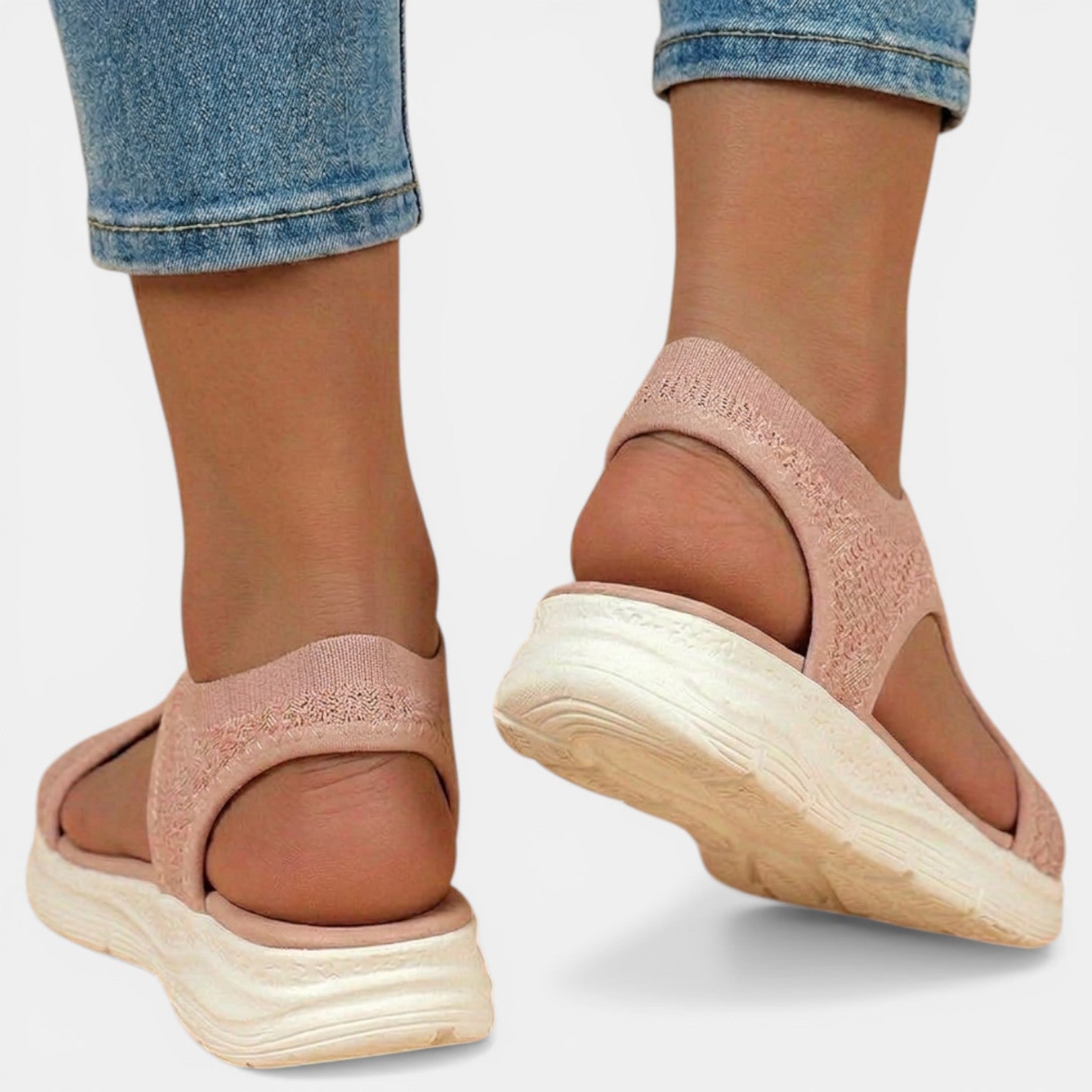 Women's Orthopedic Sandals Knit Platform Slip-On
