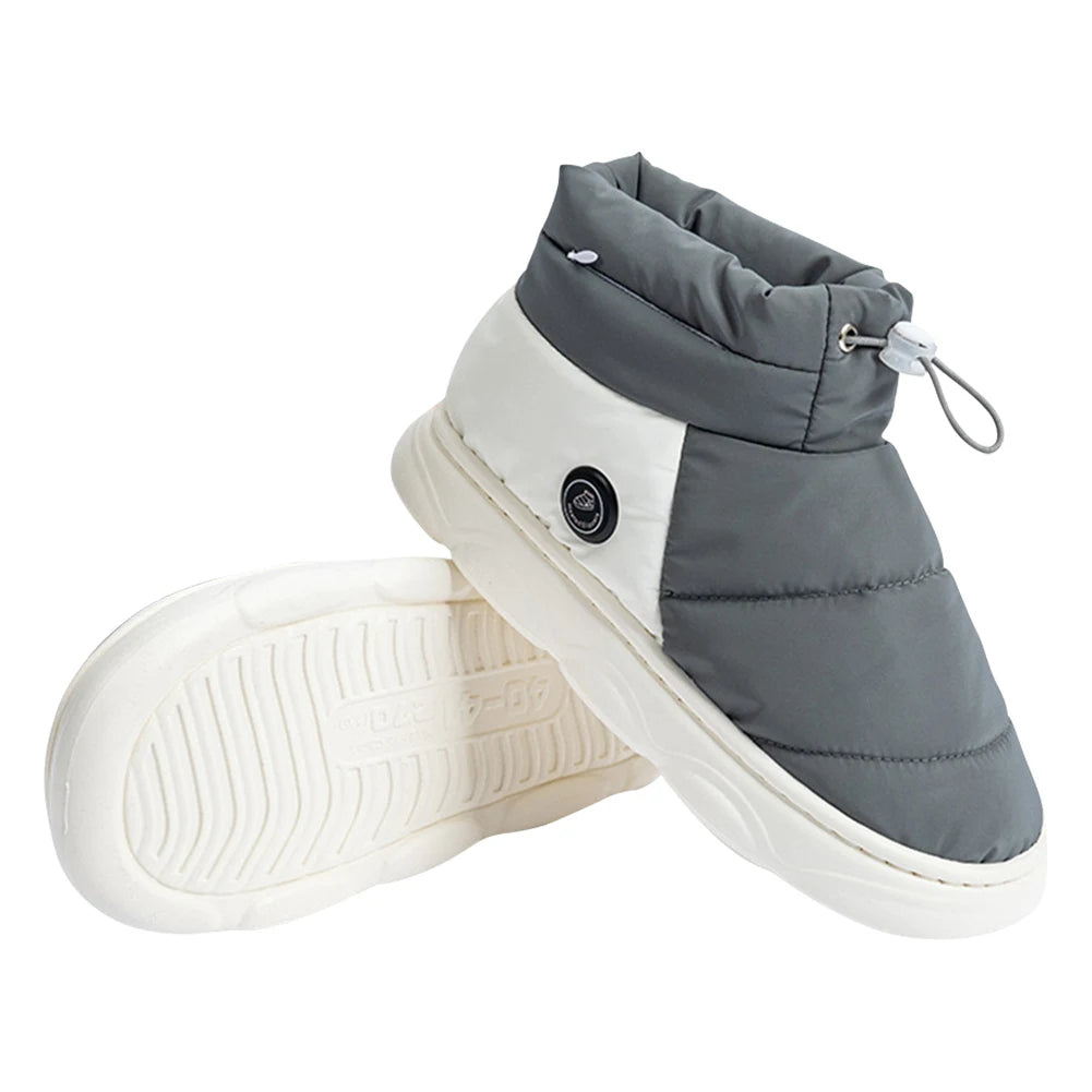 Heated Booties with USB Power Bank Compatibility and Textured Grip Soles