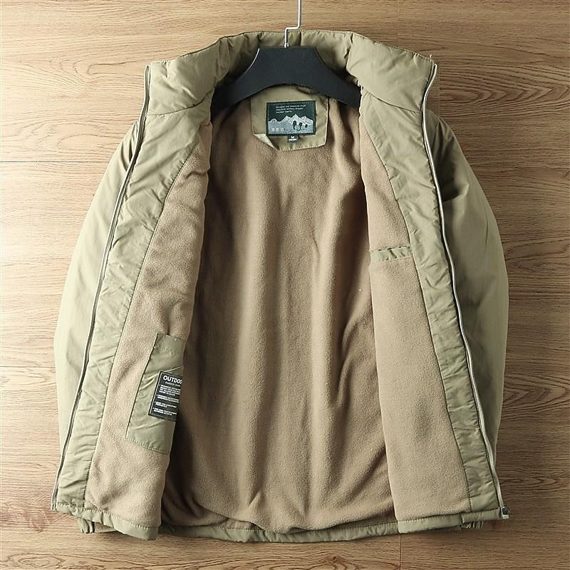 Full Zip Hooded Jacket with Drawstring Hood and Lined Interior, Wind Resistant