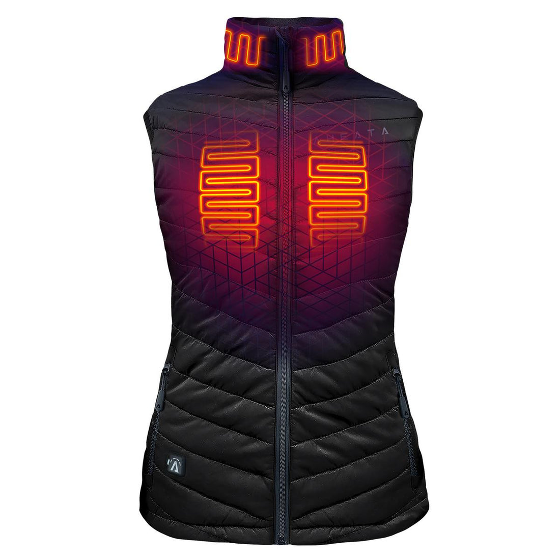 Womens Heated Puffer Vest with Rechargeable Battery and Three Heat Levels for Cold Days