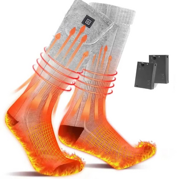 Rechargeable Winter Socks with Forefoot Heating and Cushioned Sole