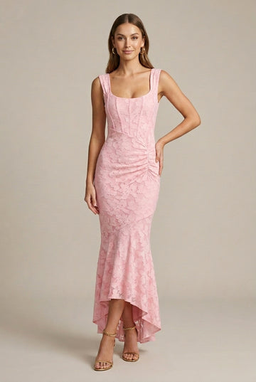 Women's Midi Dress Ruched Bodycon