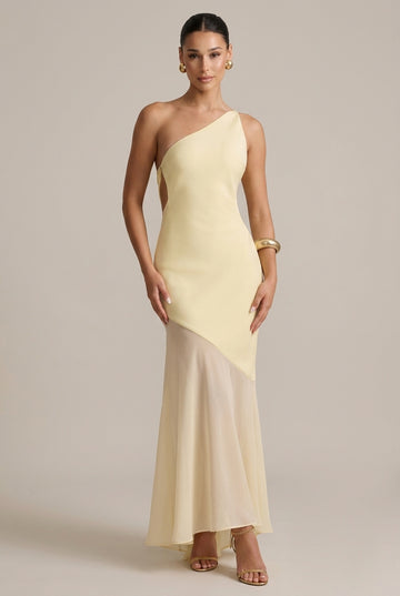 Women's Maxi Dress One-Shoulder Open Back