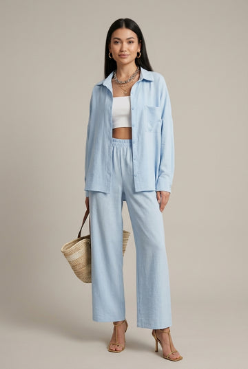 Women's Linen Two-Piece Set Oversized
