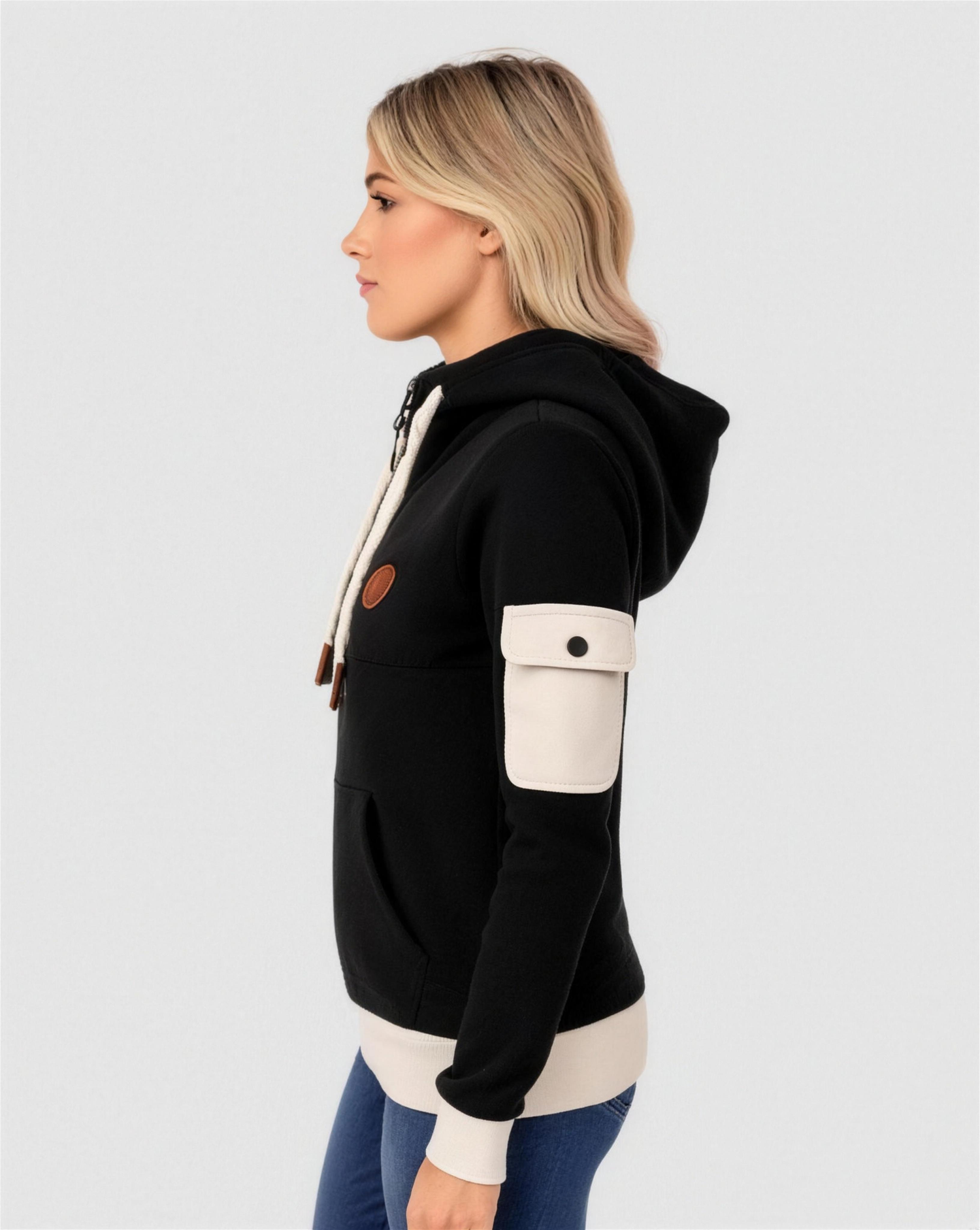 Sweat Capuche Femme Zippe