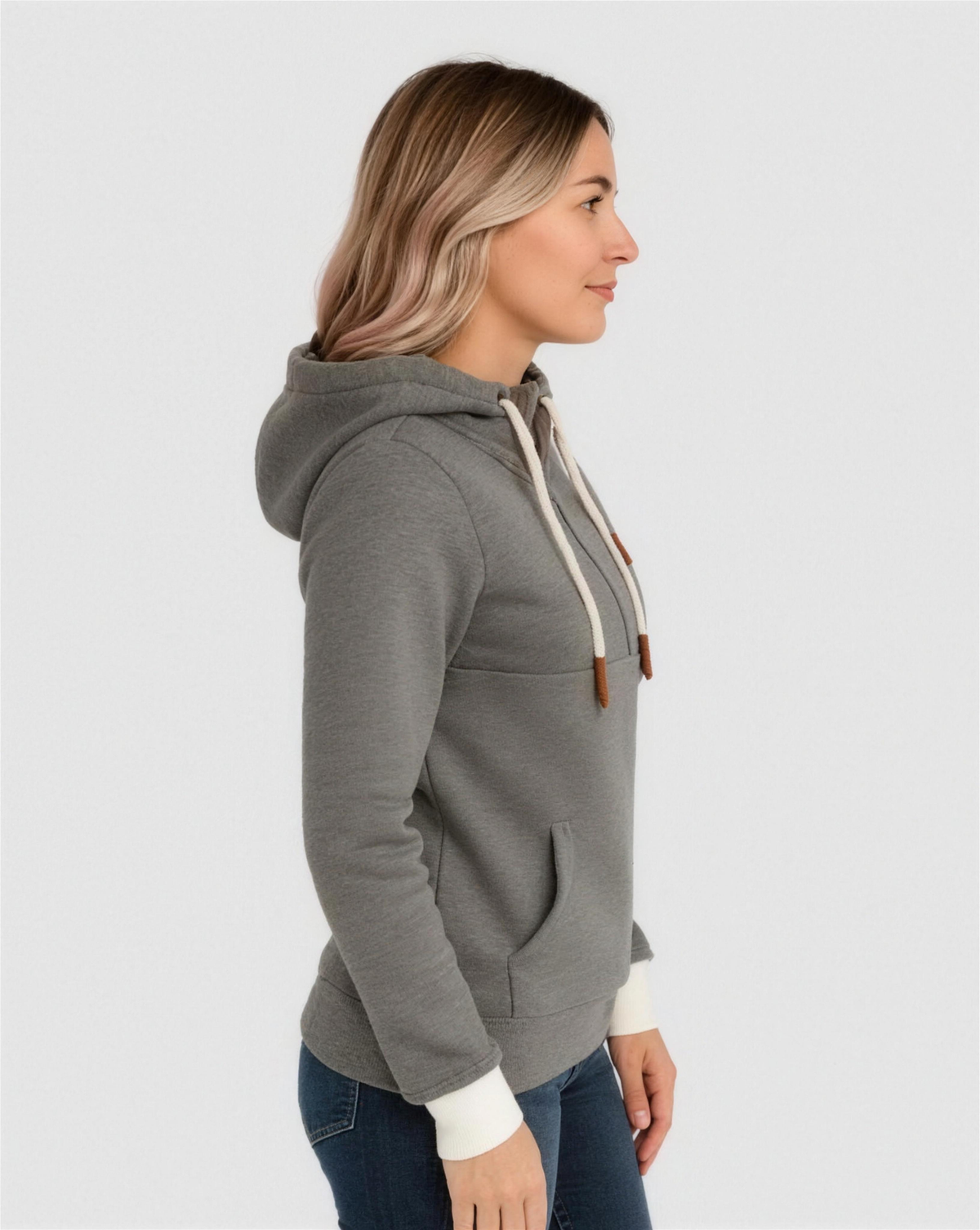 Sweat Capuche Femme Zippe